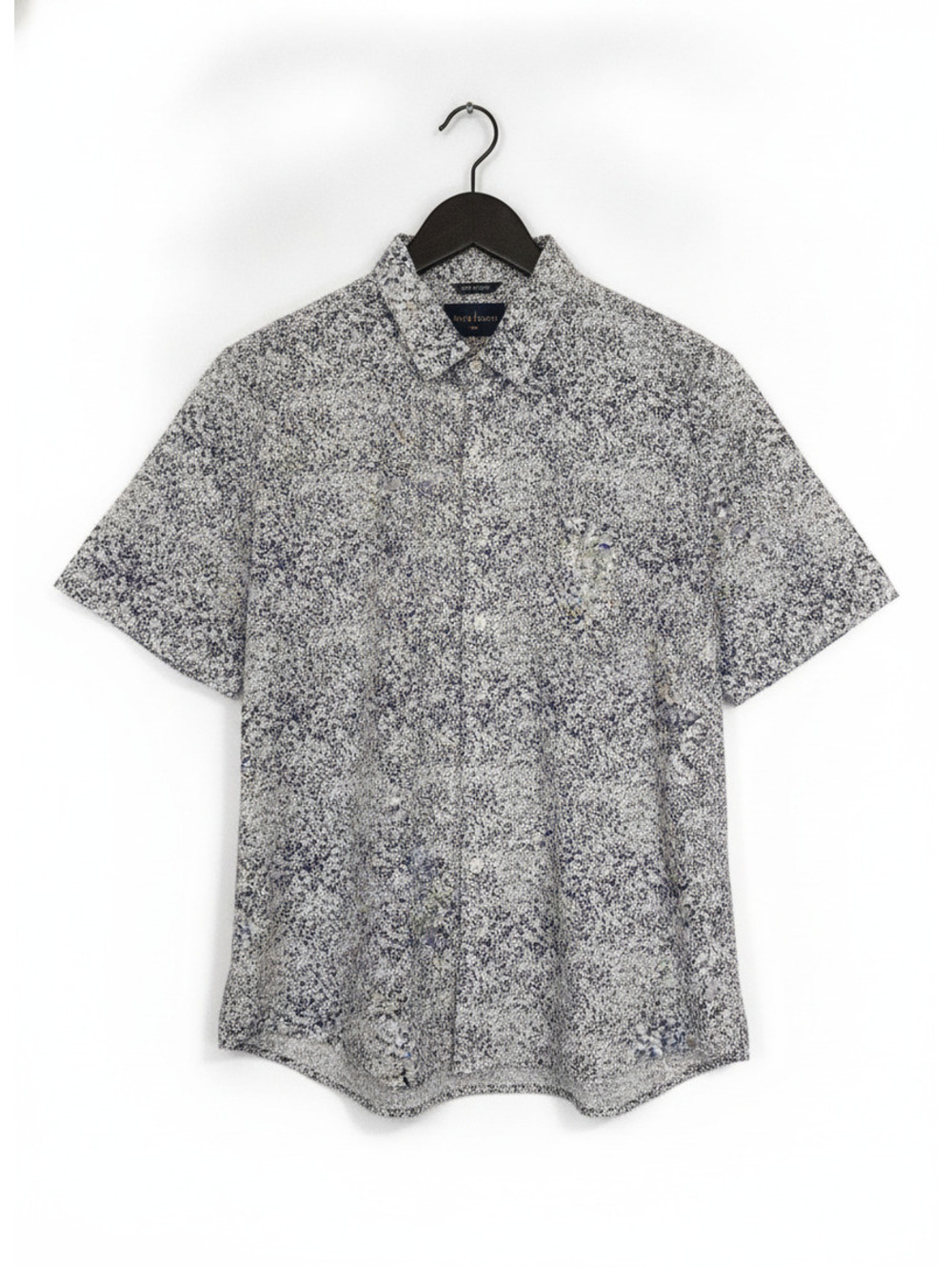Big and Tall 2xl Van Huesen Short Sleeve Button-Up Shirt